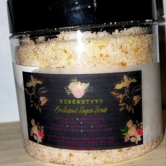 Hand crafted Brown sugar  Pumpkin pie Emulsified Sugar Scrub 6oz - Picture 1 of 12